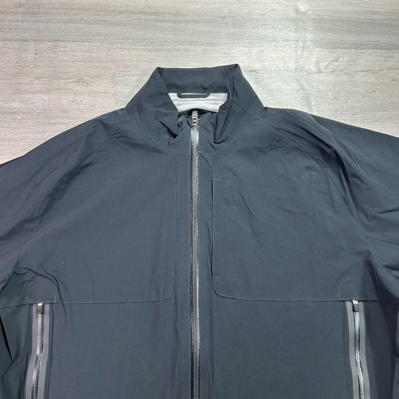 Lululemon Jacket Mens XL Black Full Zip Windbreaker Reflective Running Cycling - Picture 5 of 16